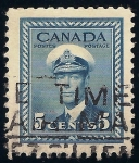 Stamps : America : Canada :  Rey Jorge VI.