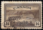 Stamps Canada -  Hydroelectric Station, Saint Maurice River