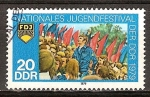 Stamps Germany -  Festival Nacional de la Juventud de la DDR.