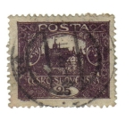 Stamps Czechoslovakia -  Castillo en Praga