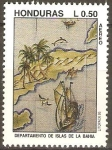 Stamps Honduras -  DEPARTAMENTO  DE  ISLAS  DE LA  BAHÌA