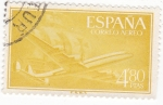 Stamps Spain -  Super-constelación y nao (V)