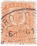 Stamps Spain -  sello para GIRO  (V)