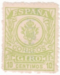 Stamps Spain -  sello para GIRO  (V)
