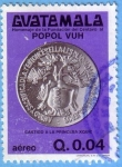 Stamps : America : Guatemala :  Homenaje de la fundación del centavo al Popol Vuh