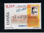 Stamps Spain -  Edifil  4386  Diarios centenarios.  ·La Voz de Avilés·.  