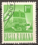 Sellos de Europa - Rumania -  Transportes y telecomunicaciones-ferrocarril,diesel-electrico.