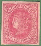 Stamps : Europe : Spain :  Isabel II, Edifil 64