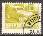 Stamps : Europe : Romania :  Transp. y telecomu.furgoneta de oficina de correos(p).