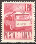 Sellos del Mundo : Europa : Rumania : Trolley-bus.