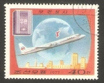 Sellos de Asia - Corea del norte -  1422 - Servicio del correo aéreo