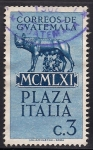 Stamps : America : Guatemala :  Estatua de Romulo y Remo, Roma.