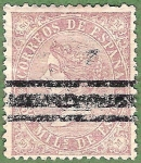 Stamps Spain -  Isabel II, Edifil 98
