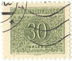 Stamps : Europe : Czechoslovakia :  CIFRA