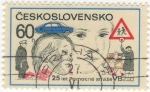 Stamps Czechoslovakia -  25 Iet pomocné stráze VB