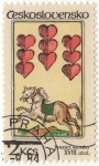 Stamps Czechoslovakia -  Hrací Karta  XVIII. Stol.