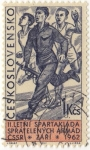 Stamps : Europe : Czechoslovakia :  II.LETNÍ SPARTAKIÁDA SPRÁTELENYCH ARMAD CSSR·ZÁRÍ·1962