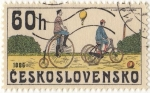 Stamps : Europe : Czechoslovakia :  BICICLETA 1886