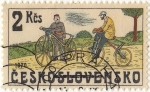 Stamps : Europe : Czechoslovakia :  BICICLETA 1870
