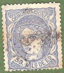 Stamps Spain -  Efigie aleg. de España, Edifil 107