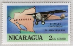 Sellos de America - Nicaragua -  17  Aniversario Charles Lindbergh