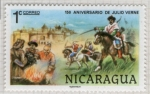 Stamps Nicaragua -  18  Aniversario de Julio Verne