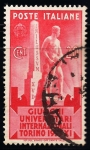 Stamps : Europe : Italy :  Juegos Intencionales Universitarios  de Turín, septiembre de 1933