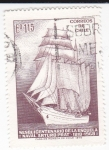 Sellos de America - Chile -  387 - 150 anivº de la escuela naval Arturo Prat