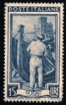 Stamps : Europe : Italy :  Construcción naval.