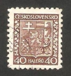 Sellos de Europa - Checoslovaquia -  257 - Escudo