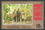 Sellos de Asia - Corea del norte -  1885 - 75 Anivº del Presidente Kim II Sung