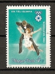 Stamps : Europe : Hungary :  Patinaje artistico