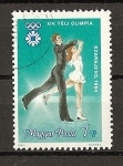 Stamps : Europe : Hungary :  Patinaje artistico