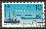 Sellos de Europa - Alemania -  Año Mundial de las Comunicaciones-DDR.