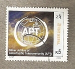 Stamps Asia - Nepal -  Jubileo de plata de Telecomunidad Asia Pacifico