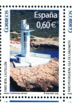 Stamps Spain -  Edifil  4430 B  Faros 2008.  