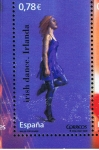 Stamps Spain -  Edifil   4444 A  Bailes populares. Emisión conjunta España-Irlanda.  