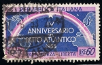 Stamps : Europe : Italy :  IV aniversario de la Firma del Tratado del Atlántico Norte.
