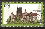 Stamps Germany -  Albrechtsburg castillo de Meissen-DDR.