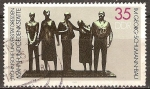Stamps Germany -  Memorial en el Edificio Georg Schumann - Universidad Técnica de Dresde-DDR.