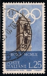 Stamps Italy -  1960 Juegos Olímpicos de Roma: Torre Capitolina.