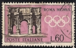 Stamps : Europe : Italy :  1960 Juegos Olímpicos de Roma: Arco de Constantino. 
