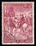 Stamps Italy -  Centenario de la liberación del sur de Italia. “Reino de las Dos Sicilias” por Garibaldi.