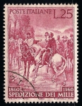 Sellos de Europa - Italia -  Centenario de la liberación del sur de Italia. “Reino de las Dos Sicilias” por Garibaldi.