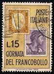 Stamps : Europe : Italy :  Centenario del día de los sellos italianos.