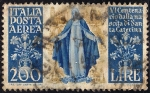 Stamps : Europe : Italy :  600 aniversario del nacimiento de Santa Catalina de Siena, patrona de Italia