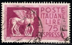 Stamps Italy -  Caballos Alados Etruscos.