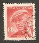 Stamps Czechoslovakia -  493 - V. Vancura, escritor