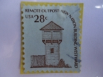 Sellos de America - Estados Unidos -  Fort Nisqually (1855)(Bastión, fortaleza), Washington