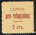 Stamps Spain -  SELLO CUPON PRO-REFUGIADOS